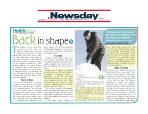 Newsday Back in Shape